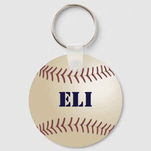 Eli Baseball Keychain by 369MyName (Voorkant)
