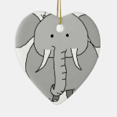 Eli de Elephant Keramisch Ornament (Rechts)