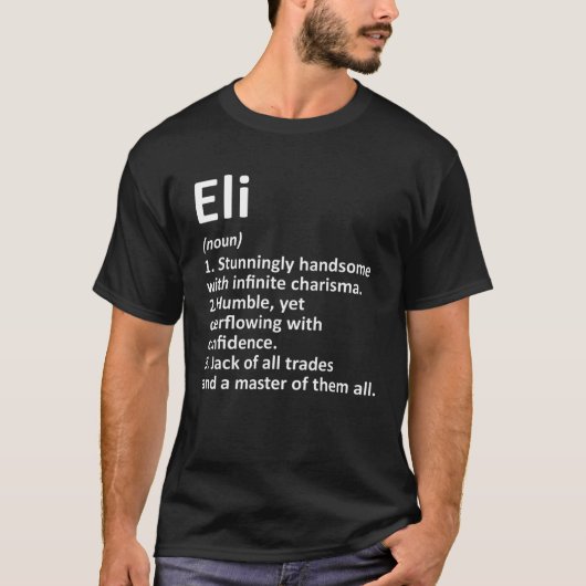 ELI Definition Persoonlijke benaming Funny Birthda T-shirt (Voorkant)
