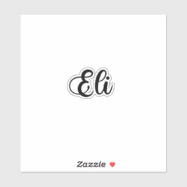 Eli Naam - Handgeschreven kalligrafie Sticker