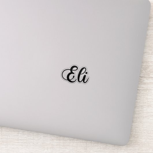 Eli Naam - Handgeschreven kalligrafie Sticker (Detail)