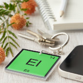 Eli Name Chemistry Element Periodieke Tabel Sleutelhanger (Voorkant Rechts)