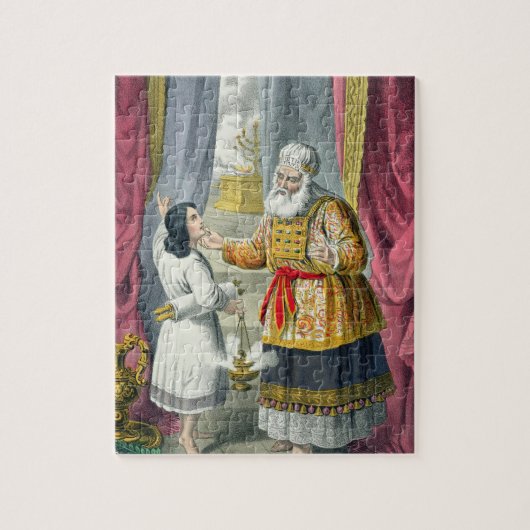 Eli ondervraagt Samuel over het gezichtsvermogen v Legpuzzel (Verticaal)