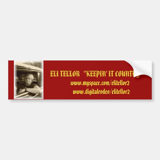 Eli Tellor Bumperstickers (Voorkant)
