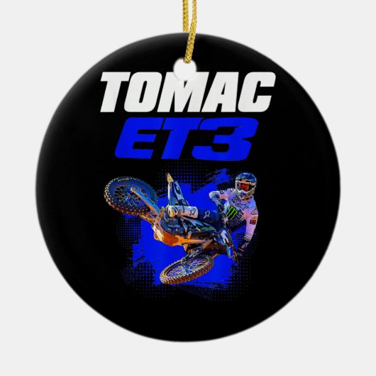 Eli Tomac 3 T-shirt Keramisch Ornament (Voorkant)
