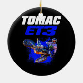 Eli Tomac 3 T-shirt Keramisch Ornament (Achterkant)