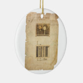 Eli Whitney's patent voor de katoengin in 1794 Keramisch Ornament (Rechts)