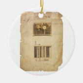 Eli Whitney's patent voor de katoengin in 1794 Keramisch Ornament (Voorkant)