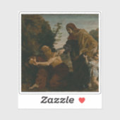 Elia ontvangt brood van de weduwe van Zarfath Sticker (Vel)