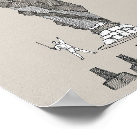 Elia op de berg Karmel - Vuur uit de hemel Poster (Hoek)