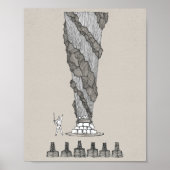 Elia op de berg Karmel - Vuur uit de hemel Poster (Voorkant)