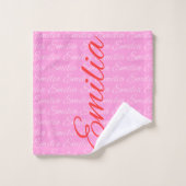 Eliana Herhalend Naam Patroon  Bad Handdoek (Wasdoekje)