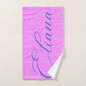 Eliana Herhalende Naam Patroon Bad Handdoek (Handdoek)