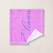 Eliana Herhalende Naam Patroon Bad Handdoek (Wasdoekje)