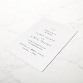 Eliana Monogram Classic Wedding Save the Date Folie Uitnodiging (Gedraaid)