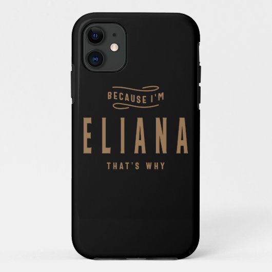 Eliana Name Personalized Birthday Name Eliana Case-Mate iPhone Case (Achterkant)