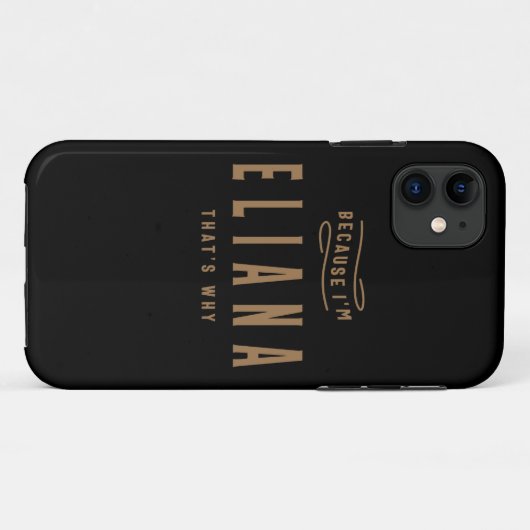 Eliana Name Personalized Birthday Name Eliana Case-Mate iPhone Case (Achterkant (horizontaal))