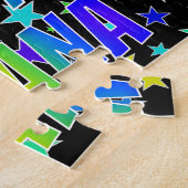 "ELIANA" Voornaam, Fun "HAPPY BIRTHDAY" Legpuzzel (Zijkant)