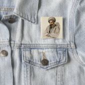 Elias - Jacobite Priest van Mesopotamia Vierkante Button 5,1 Cm (In situ)