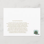Elias met gedicht briefkaart (Achterkant)