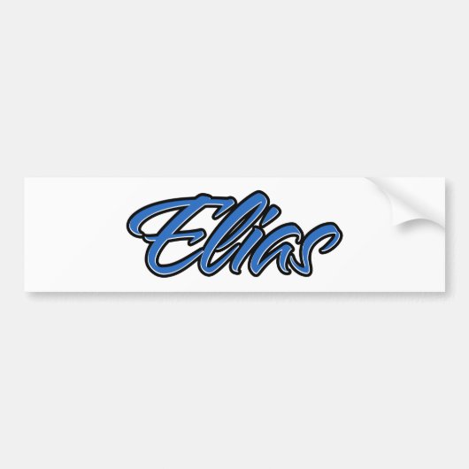 Elias Name blue Aufkleber Sticker Autoaufkleber (Voorkant)