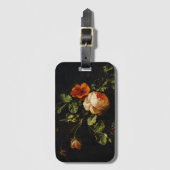 Elias van den Broeck, stil leven met Rozen Bagagelabel (Voorkant (verticaal))