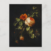 Elias van den Broeck, stil leven met Rozen Briefkaart (Voorkant)