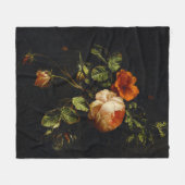 Elias van den Broeck, stil leven met Rozen Fleece Deken (Voorkant (Horizontaal))