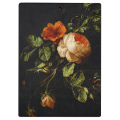 Elias van den Broeck, stil leven met Rozen Klembord (Achterkant)