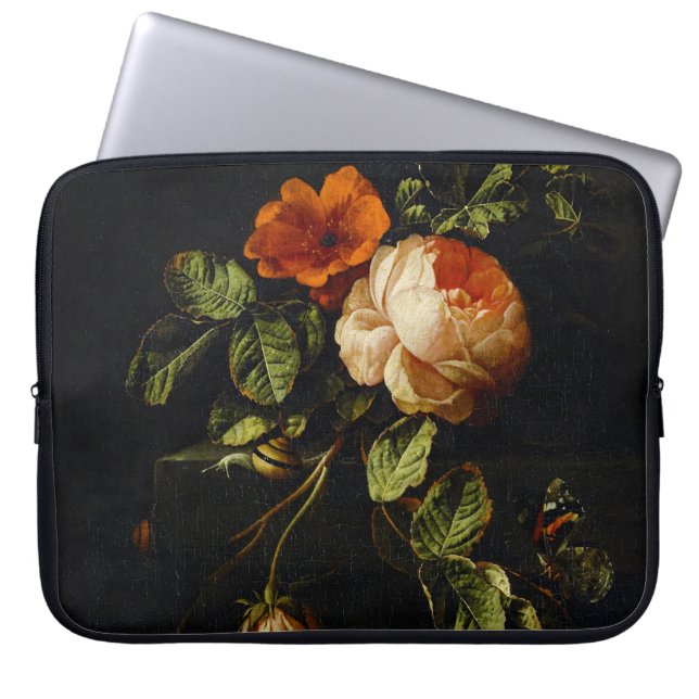 Elias van den Broeck, stil leven met Rozen Laptop Sleeve (Voorkant)
