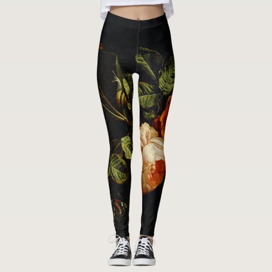 Elias van den Broeck, stil leven met Rozen Leggings (Voorkant)