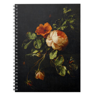 Elias van den Broeck, stil leven met Rozen Notitieboek