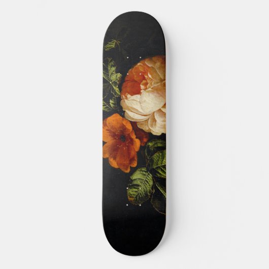 Elias van den Broeck, stil leven met Rozen Persoonlijk Skateboard (Voorkant)