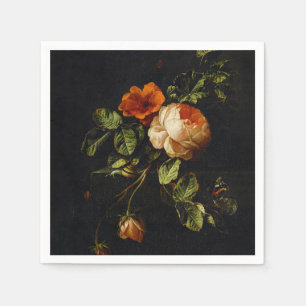 Elias van den Broeck, stil leven met Rozen Servet