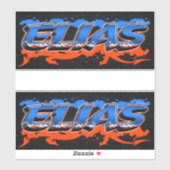 Elias Vorname Name Graffiti Aufkleber Sticker (Vel)