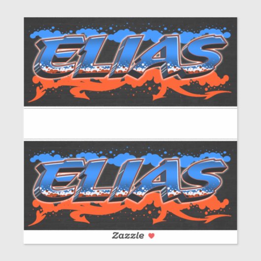 Elias Vorname Name Graffiti Aufkleber Sticker (Vel)