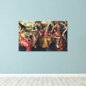 Eliezer Asking for Rebecca to Marry Isaac, 1562 Canvas Afdruk (Insitu (Houten vloer))