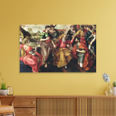 Eliezer Asking for Rebecca to Marry Isaac, 1562 Canvas Afdruk (Insitu (Woonkamer))