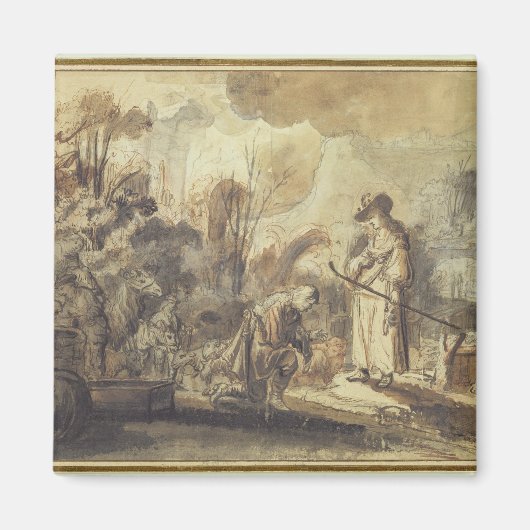 Eliezer en Rebecca bij The Well Magneet (Voorkant)