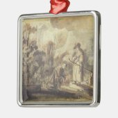 Eliezer en Rebecca bij The Well Metalen Ornament (Links)