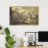 Eliezer en Rebecca bij The Well Poster (Thuiskantoor)