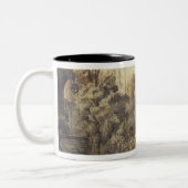 Eliezer en Rebecca bij The Well Tweekleurige Koffiemok (Links)