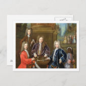 Elihu Yale (1648-1721), tweede hertog van Devonshi Briefkaart (Voorkant / Achterkant)