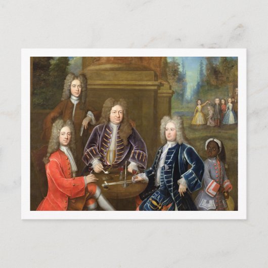 Elihu Yale (1648-1721), tweede hertog van Devonshi Briefkaart (Voorkant)