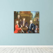 Elihu Yale (1648-1721), tweede hertog van Devonshi Canvas Afdruk (Insitu (Houten vloer))