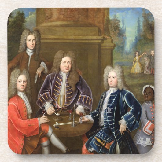 Elihu Yale (1648-1721), tweede hertog van Devonshi Drankjes Onderzetter (Voorkant)