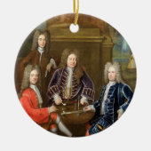 Elihu Yale (1648-1721), tweede hertog van Devonshi Keramisch Ornament (Voorkant)