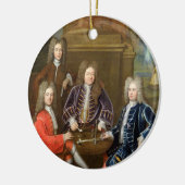 Elihu Yale (1648-1721), tweede hertog van Devonshi Keramisch Ornament (Links)