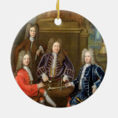 Elihu Yale (1648-1721), tweede hertog van Devonshi Keramisch Ornament (Achterkant)