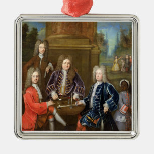 Elihu Yale (1648-1721), tweede hertog van Devonshi Metalen Ornament